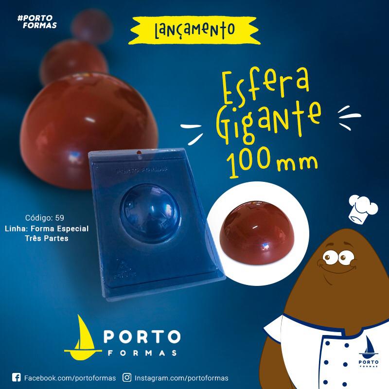 Forma De Chocolate - Forma De Chocolate Esfera Gigante 100mm PF59