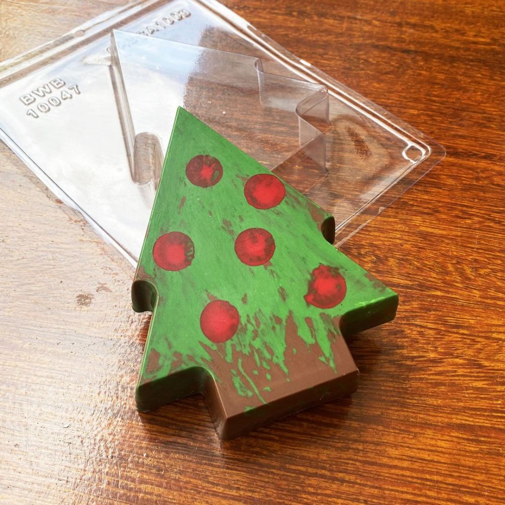 Forma De Chocolate - Forma De Chocolate Especial 3 Partes - Árvore De Natal Para Rechear-BWB10047