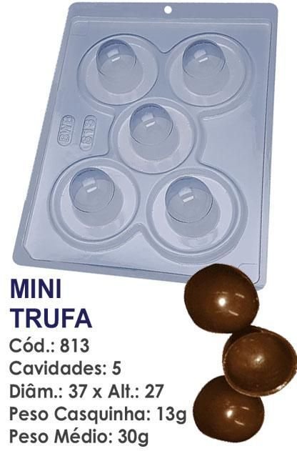 Forma De Chocolate - Forma De Chocolate Especial 3 Partes - Mini Trufa - BWB813