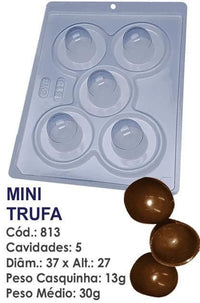 Thumbnail for Forma De Chocolate - Forma De Chocolate Especial 3 Partes - Mini Trufa - BWB813