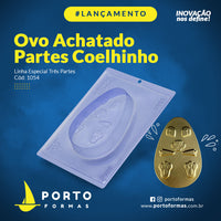 Thumbnail for Forma De Chocolate - Forma De Chocolate Especial 3 Partes - Ovo Achatado - PF1054
