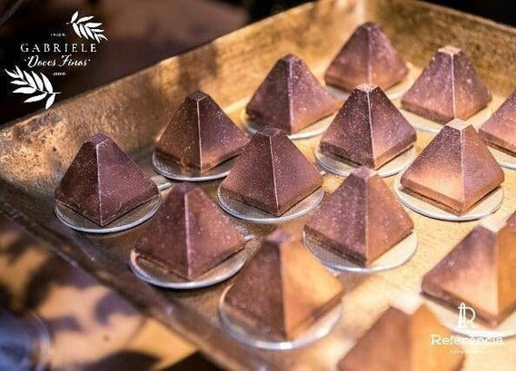 Forma De Chocolate - Forma De Chocolate Especial 3 Partes - Trufa Pirâmide Ref: 1140 BWB