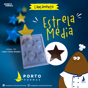 Forma De Chocolate - Forma De Chocolate - Estrela Média (153)