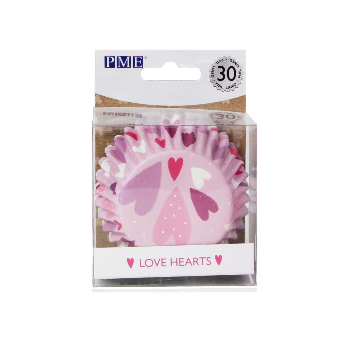 Formas Diversas - Cápsula Para Cupcake PME LOVE HEARTS PK / 30