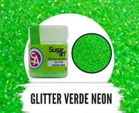 Thumbnail for Glitter em Pó para Decoração Verde Neon 5g - Sugar Art