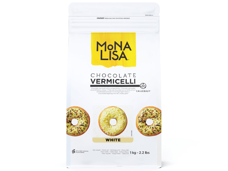 Granulados - Vermicelli Branco Monalisa Callebaut - 1kg