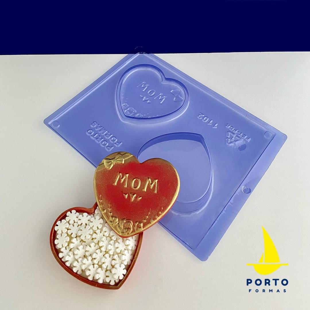 Forma de Chocolate Especial 3 Partes - Porta Jóias Mom - PF1102