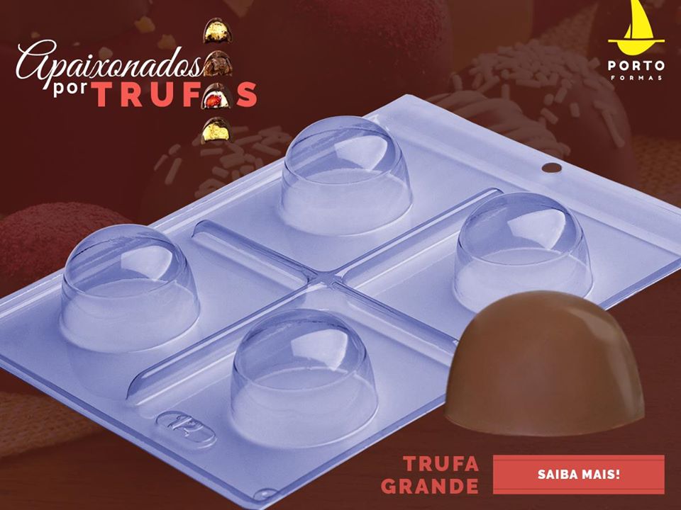 Porto Formas - Forma De Chocolate Especial 3 Partes - Trufa Grande Especial - Cod 12