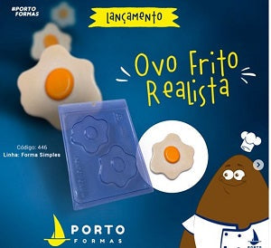 Porto Formas - Forma De Chocolate- Ovo Frito Realista