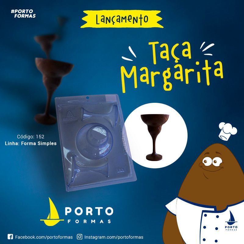 Porto Formas - Forma De Chocolate Simples - Taça Margarita - PF152