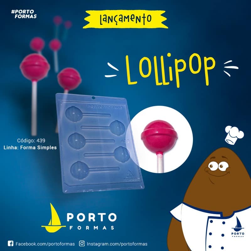 Porto Formas - Forma Linha Simples – Acetato - Lollipop Retro (439)