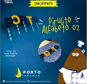 Porto Formas - Pirulito Alfabeto 02 PF853
