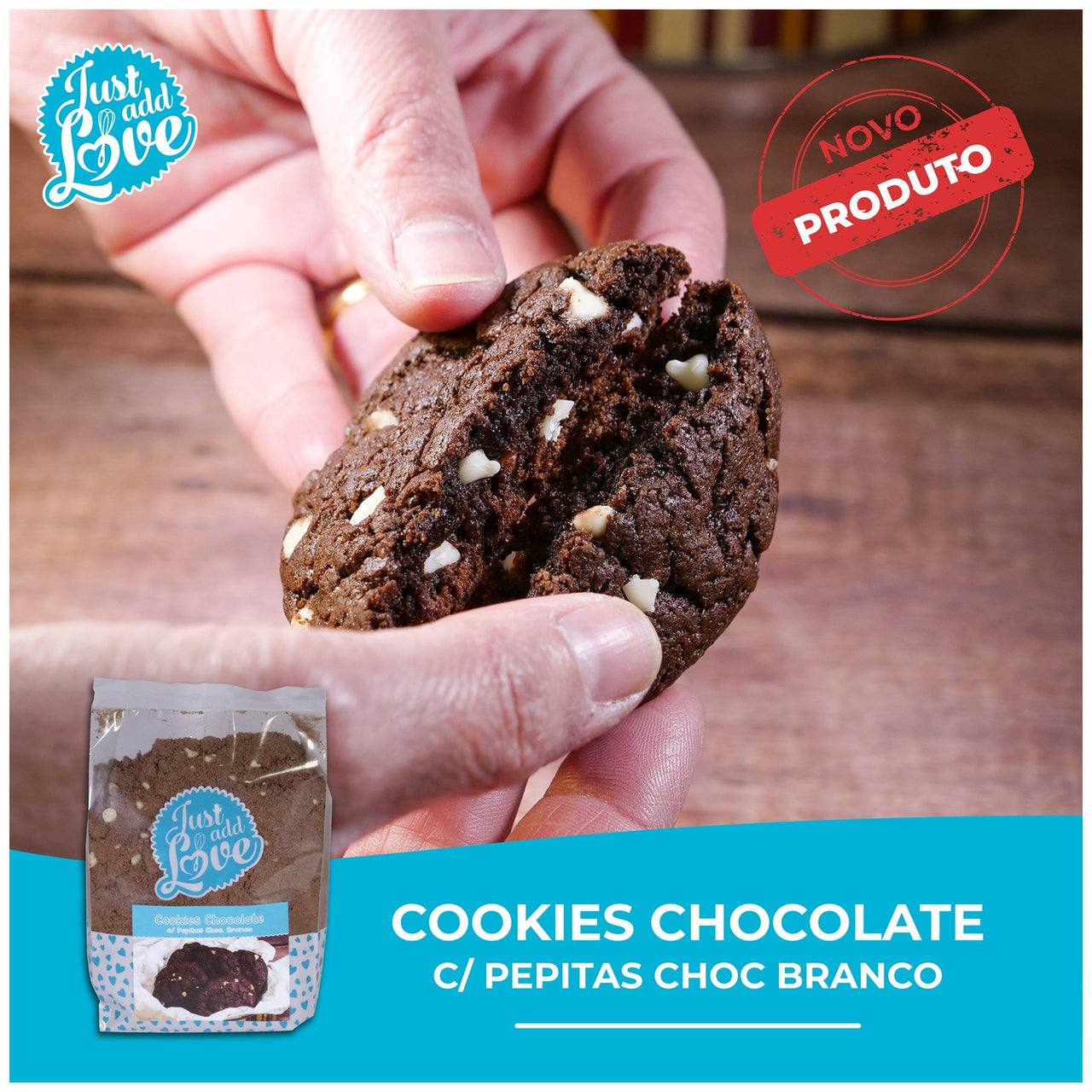 Preparados - Preparo Cookie C/ Chocolate Branco 500g