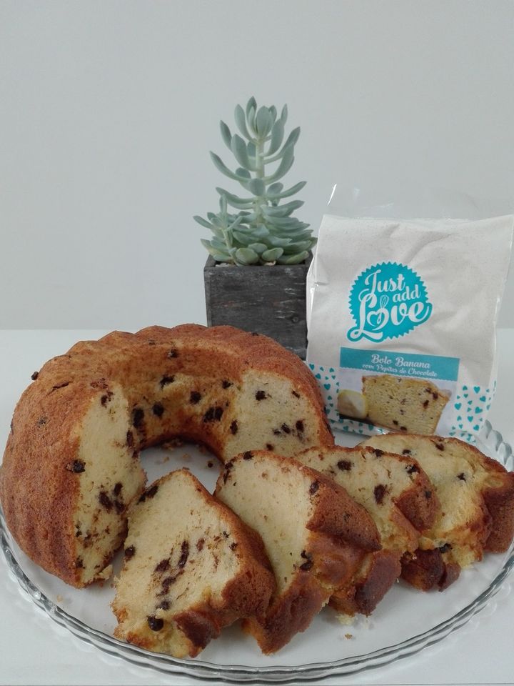 Preparo Bolo Banana Com Chocolate
