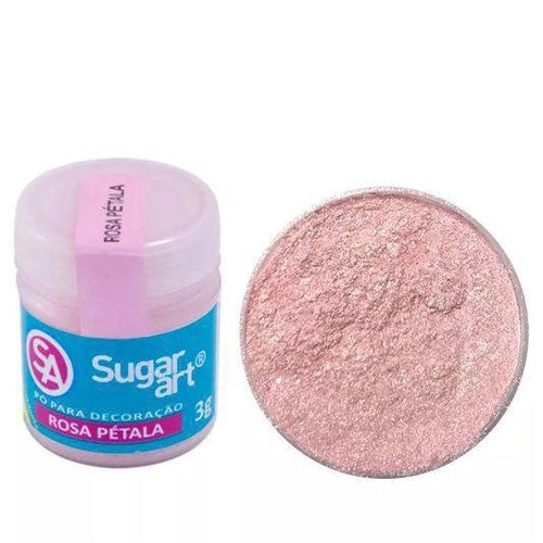 Pó para Decoração Rosa Pétala 3g - Sugar Art - PT