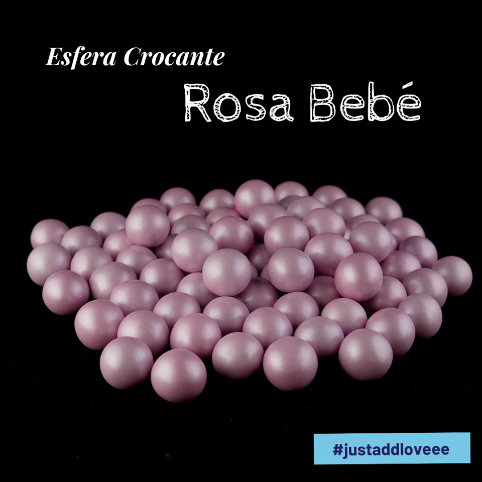 Sprinkles E Pérolas - Esfera Crocante Rosa Bebe 100 Gr