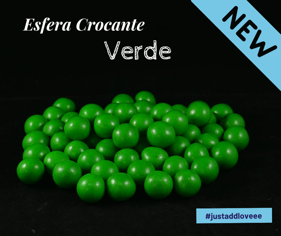 Sprinkles E Pérolas - Esfera Crocante Verde 100 Gr