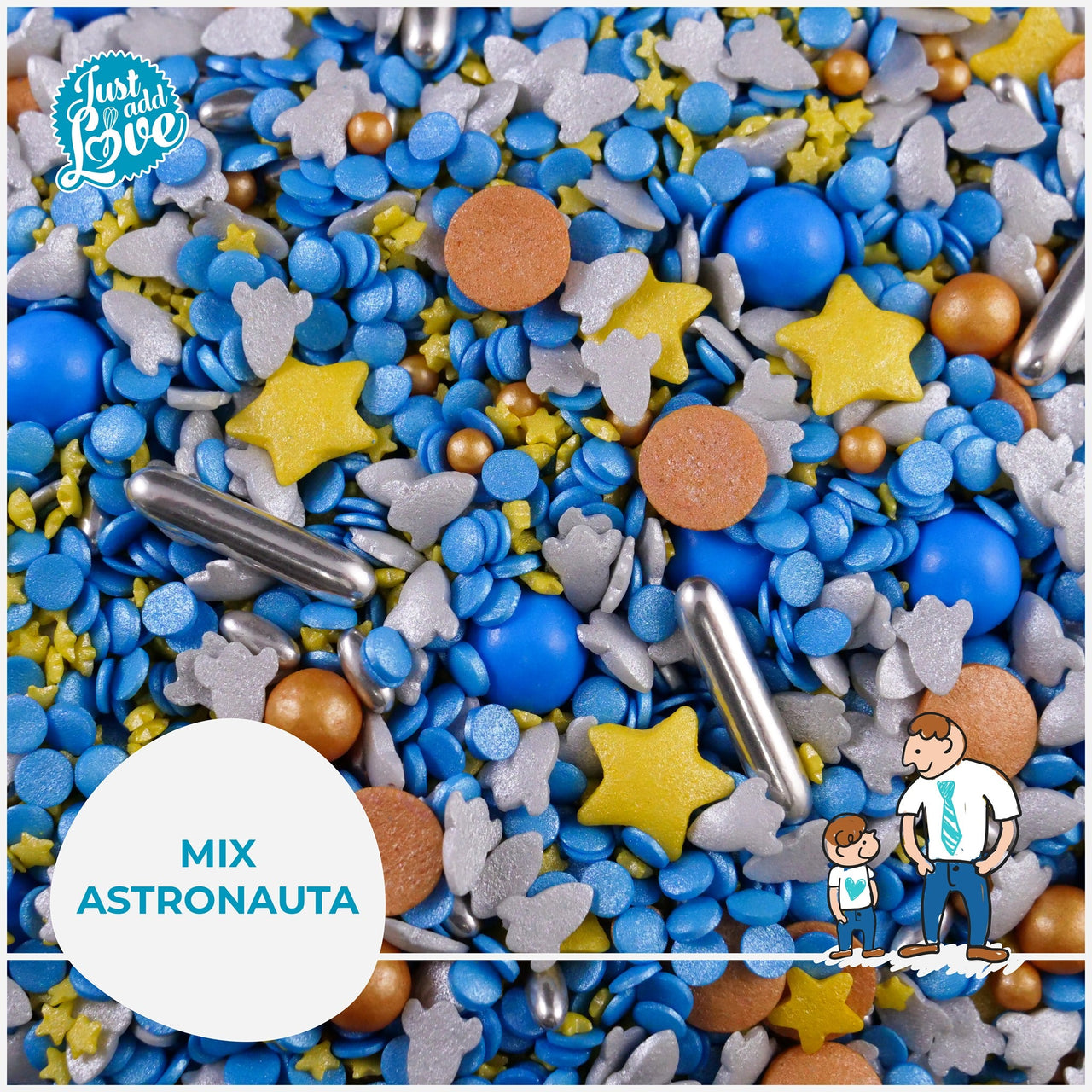 Sprinkles E Pérolas - Mix Astronauta - 70g