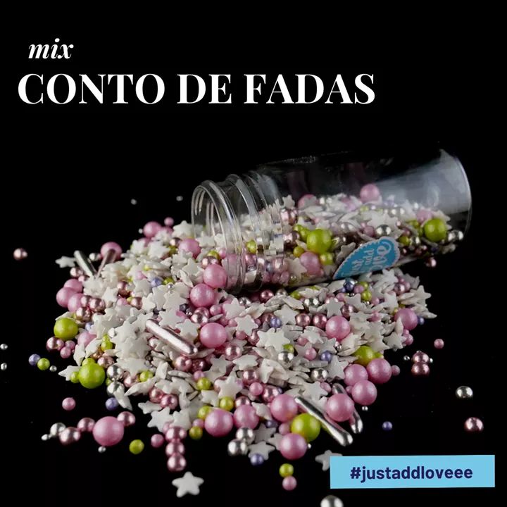 Sprinkles E Pérolas - Mix Contos De Fadas 70g