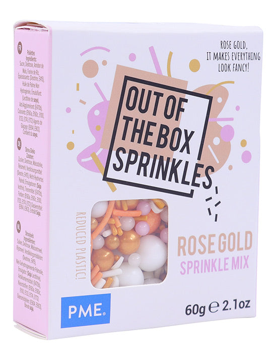 Sprinkles E Pérolas - Mix Rose Gold PME - 60g