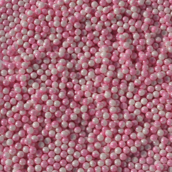 Sprinkles E Pérolas - Pérolas Multicolor Rosa & Branca - 65g