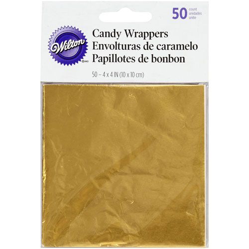 Utensílios E Acessórios - Embalagem Bombom Dourada - Wilton